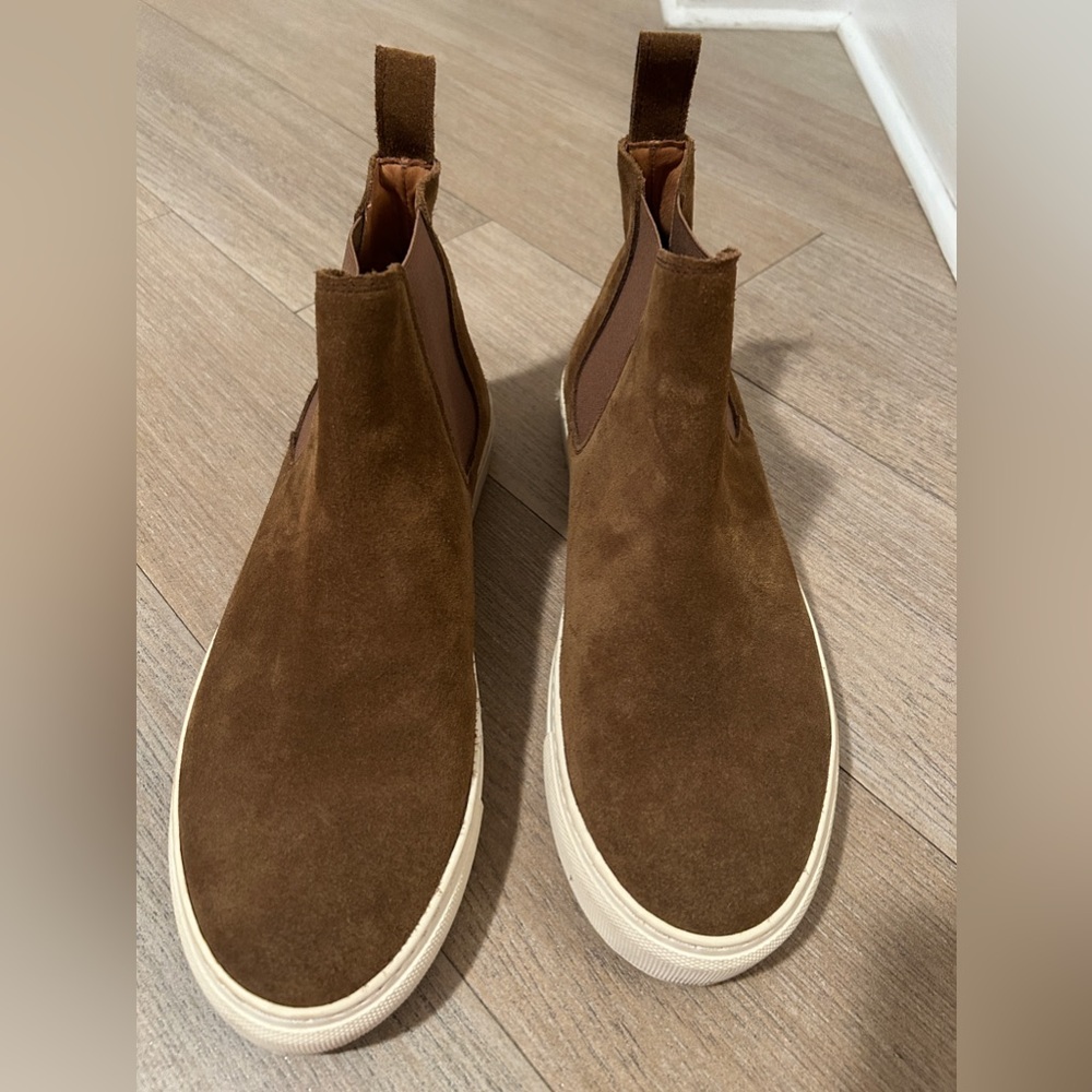 Sid Mashburn Chelsea Sneaker Brown Suede Ankle Boots Size 9
